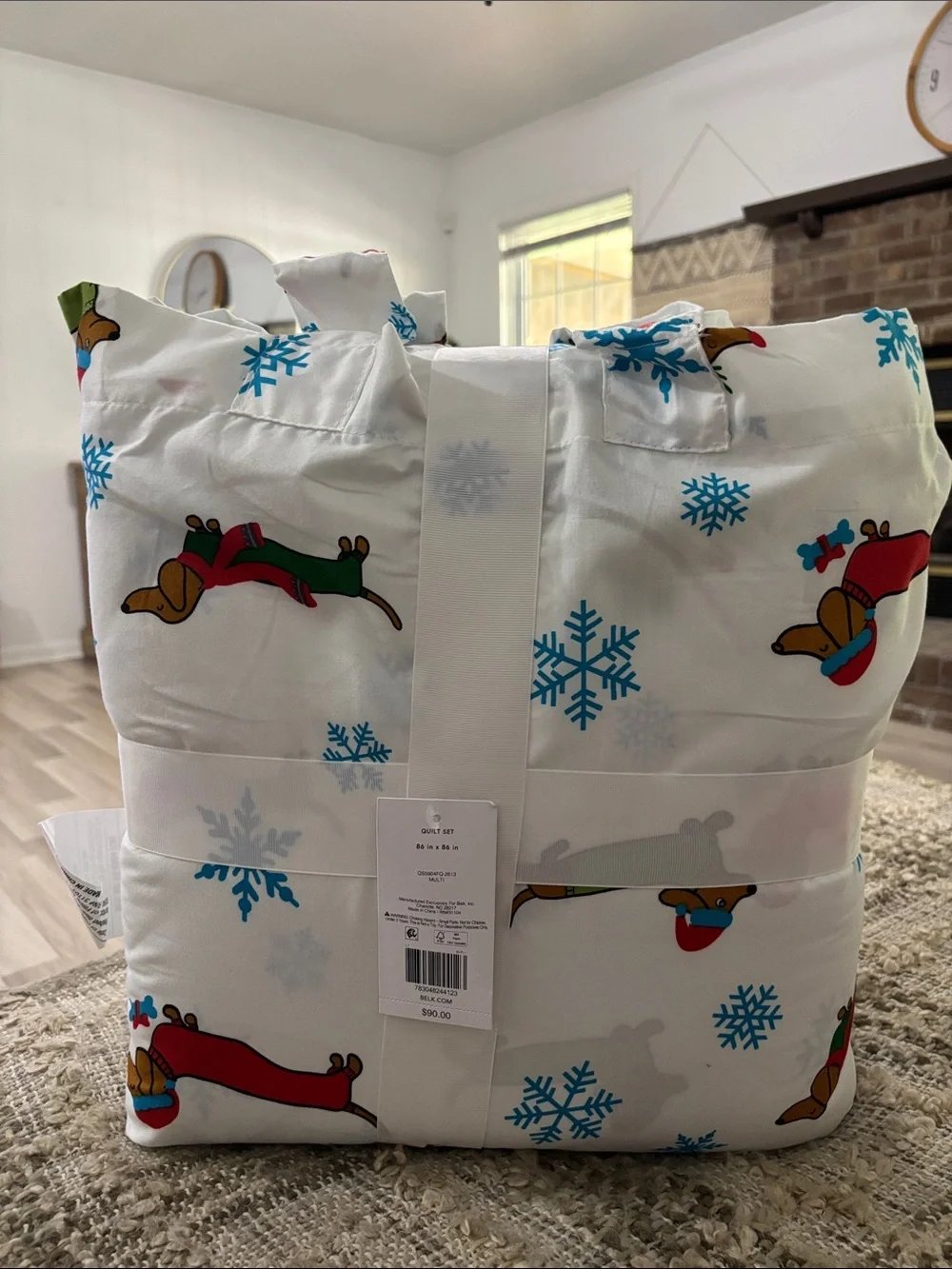 Joyland Reversible Full/Queen 3-PC‎ Quilt Set White Comforter